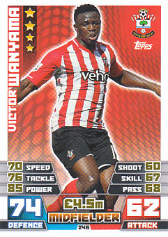 Victor Wanyama Southampton 2014/15 Topps Match Attax #246